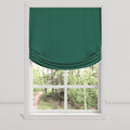 Relaxed Roman Shade in Slubby Linen - Spruce