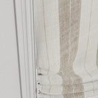 Relaxed Roman Shade in French Laundry Stripe - Champagne