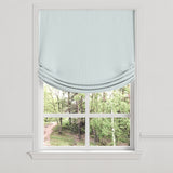 Relaxed Roman Shade in Baldwin - Baby Blue