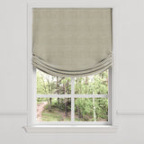 Relaxed Roman Shade in 100% Linen - Hazelnut