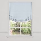 Relaxed Roman Shade in Gingham - Blue Jean