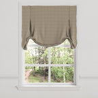 Tulip Roman Shade in Gingham - Chestnut