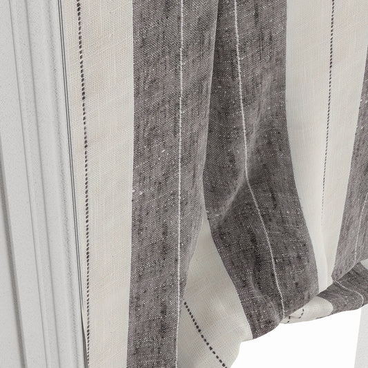 Tulip Roman Shade in French Laundry Stripe - Midnights