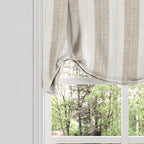 Tulip Roman Shade in French Laundry Stripe - Champagne