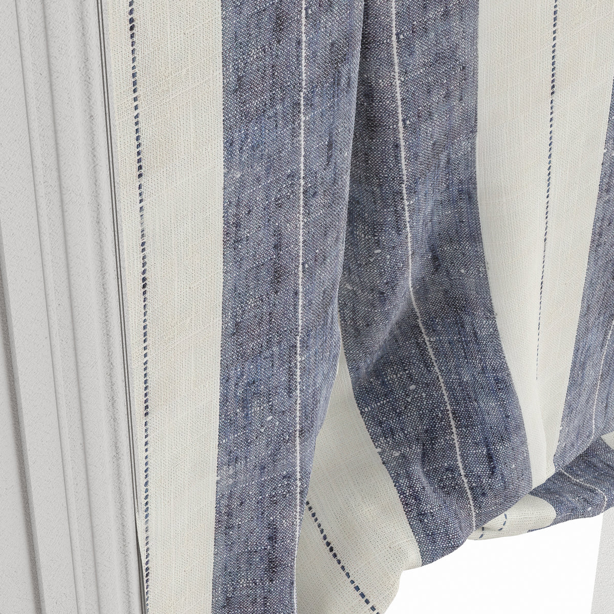 Tulip Roman Shade in French Laundry Stripe - Navy