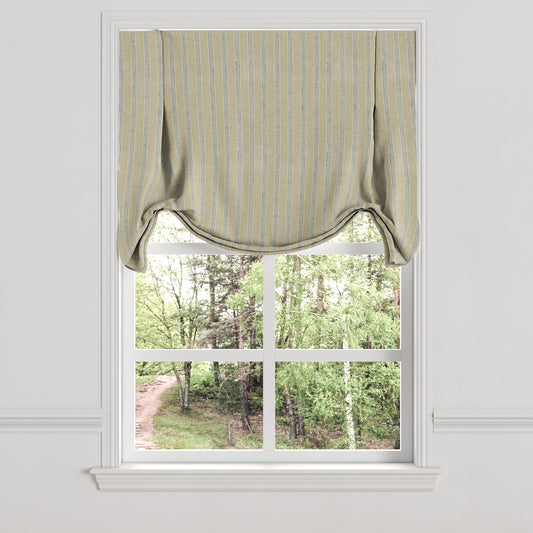 Tulip Roman Shade in Nautical Stripes - Shoreline