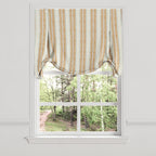Tulip Roman Shade in French Laundry Stripe - Apricot