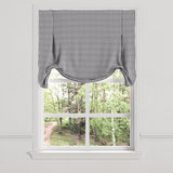 Tulip Roman Shade in Gingham - Black