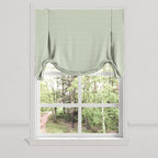 Tulip Roman Shade in Gingham - Sage
