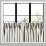 Pinch Pleat Cafe Curtains in Classic Linen - Oat