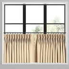 Pinch Pleat Cafe Curtains in Baldwin - Goldenrod