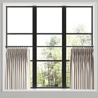 Pinch Pleat Cafe Curtains in Baldwin - Ballet Slipper
