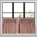 Pinch Pleat Cafe Curtains in Nautical Stripes - Buoy