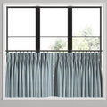 Pinch Pleat Cafe Curtains in Nautical Stripes - Surfs Up