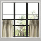 Pinch Pleat Cafe Curtains in Nautical Stripes - Beachy
