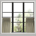 Pinch Pleat Cafe Curtains in Nautical Stripes - Shoreline