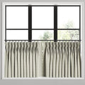 Pinch Pleat Cafe Curtains in Moray Dove