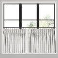 Pinch Pleat Cafe Curtains in Moray Pearl