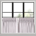 Pinch Pleat Cafe Curtains in Gingham - Lilac