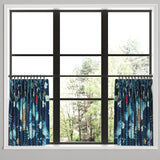 Pinch Pleat Cafe Curtains in Koi Pond - Blue