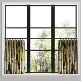 Pinch Pleat Cafe Curtains in Garden Tea Time - Moonglow