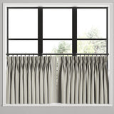 Pinch Pleat Cafe Curtains in Murali Linen