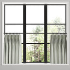 Pinch Pleat Cafe Curtains in Ditsy - Fresh Blue