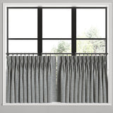 Pinch Pleat Cafe Curtains in Ditsy - Indigo