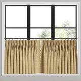 Pinch Pleat Cafe Curtains in Ditsy - Saddle