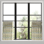 Pinch Pleat Cafe Curtains in Cottage Flowers - Sunbeam