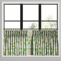 Pinch Pleat Cafe Curtains in Grandma's Floral - Pink
