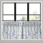 Pinch Pleat Cafe Curtains in Montauk - Ocean