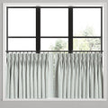 Pinch Pleat Cafe Curtains in Positive Print - Rain