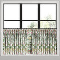 Pinch Pleat Cafe Curtains in Botanical - Seamist