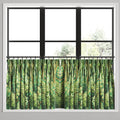 Pinch Pleat Cafe Curtains in Enchanted Forest - Emerald