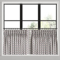 Pinch Pleat Cafe Curtains in Mini Florals - Mulberry