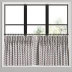 Pinch Pleat Cafe Curtains in Mini Florals - Mulberry