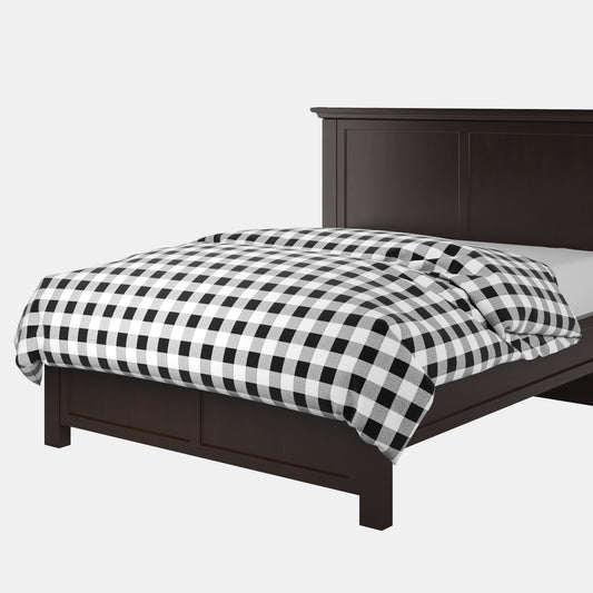 Duvet Cover in Buffalo Check - Black