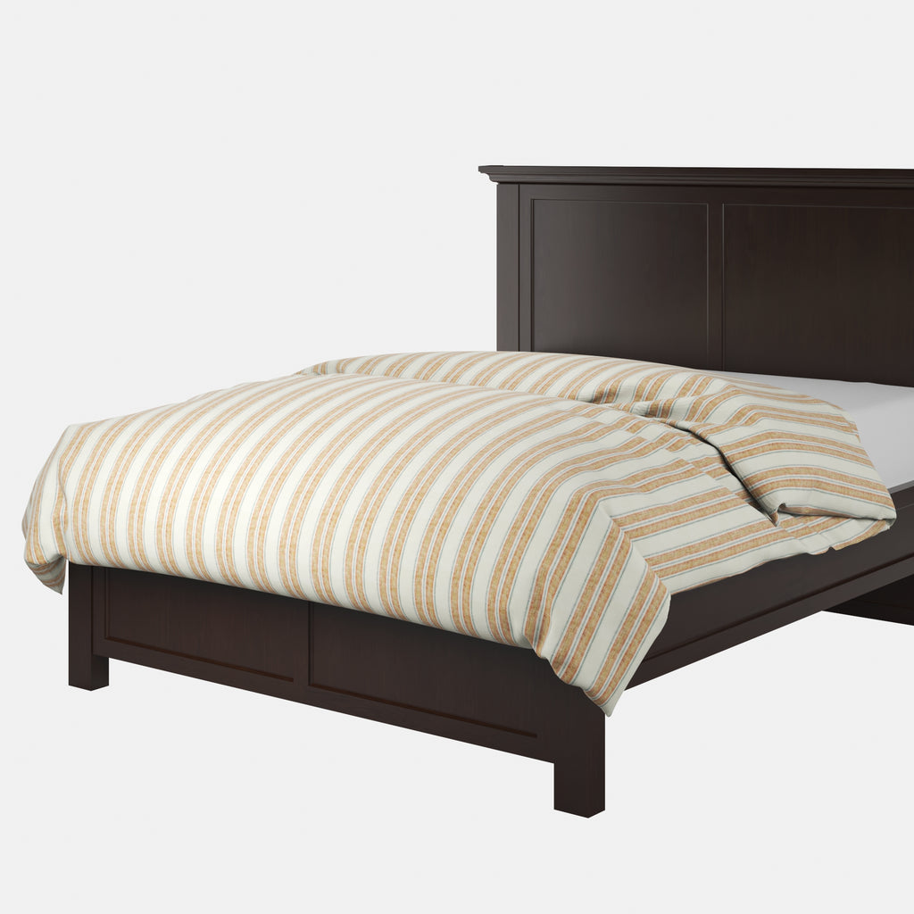 Duvet Cover in French Laundry Stripe - Apricot