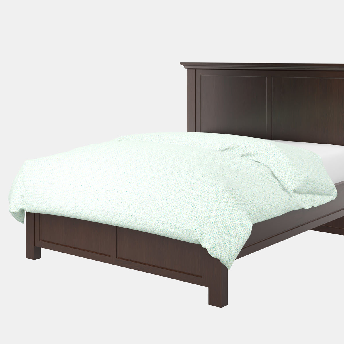 Duvet Cover in Positive Print - Emerald