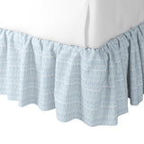 Ruffle Bedskirt in Checking In - Pool