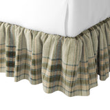 Ruffle Bedskirt in Tartan - Cappuccino