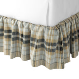 Ruffle Bedskirt in Tartan - Thunder