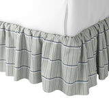 Ruffle Bedskirt in Check With Me - Feather