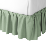 Ruffle Bedskirt in Classic Linen - Olive