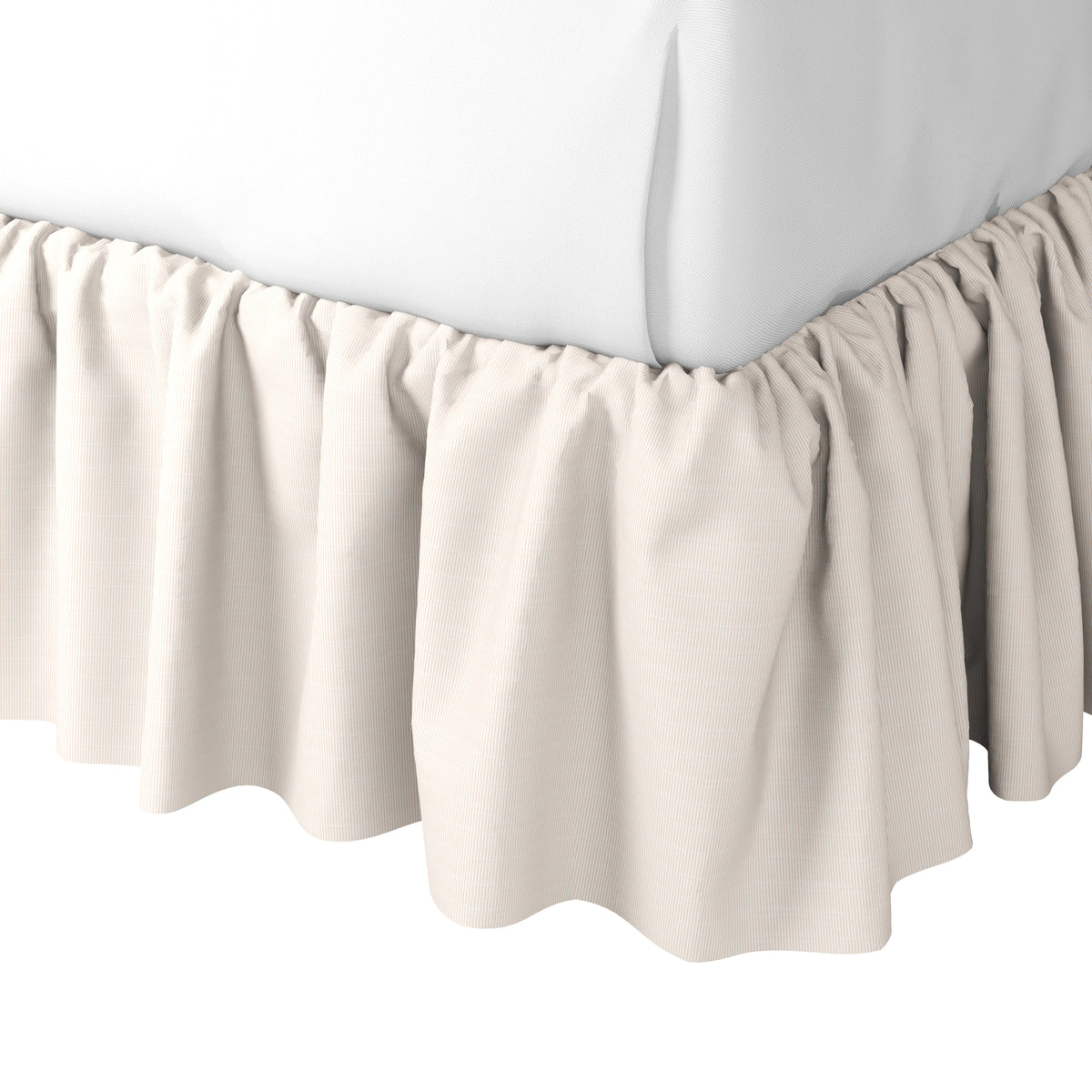 Ruffle Bedskirt in Baldwin - Ballet Slipper