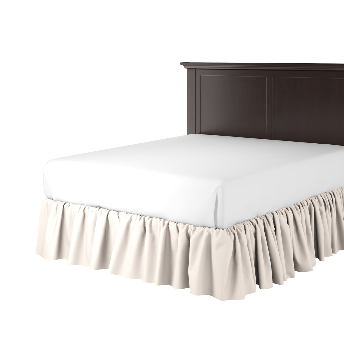 Ruffle Bedskirt in Baldwin - Ballet Slipper