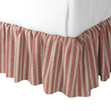 Ruffle Bedskirt in Nautical Stripes - Buoy