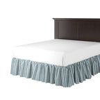 Ruffle Bedskirt in Nautical Stripes - Surfs Up