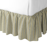 Ruffle Bedskirt in Nautical Stripes - Shoreline